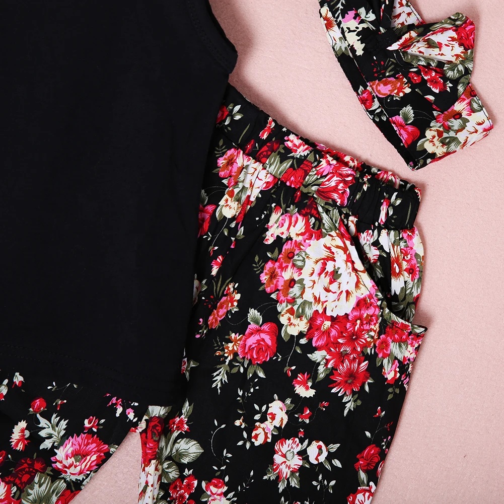 Новинка лета 2019 горячая Распродажа модные штаны для маленьких девочек комплект