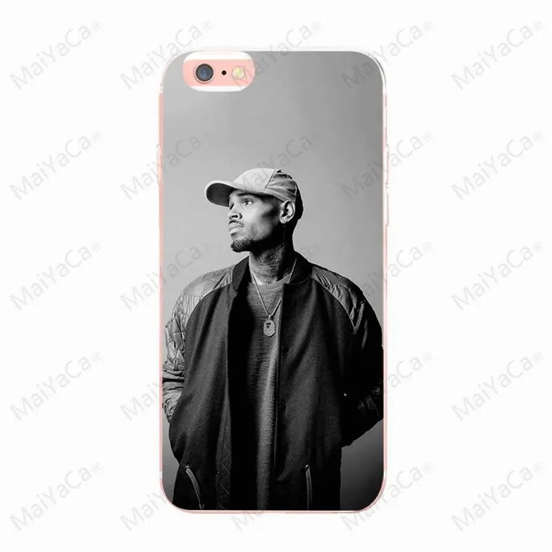 Чехол Chris Brown для iphone 7plus X 8 8plus 7 6 6s Ультратонкий силиконовый защитный чехол 12 mini