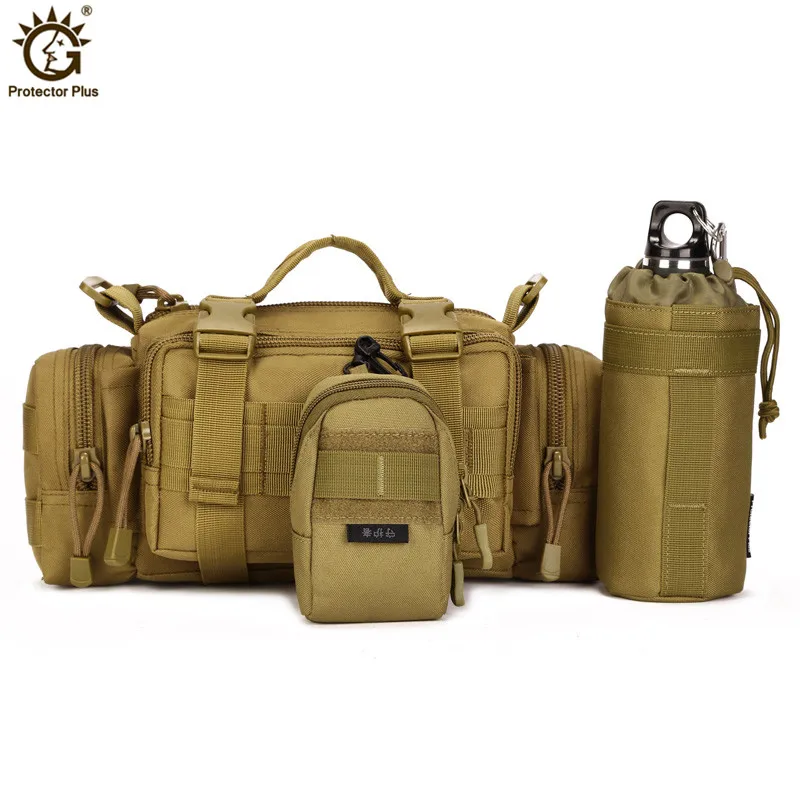 Women Men Military Tactics Waist Pack Bag Waterproof Nylon Shoulder Bag Fanny Pack Military Equipment Molle Bag