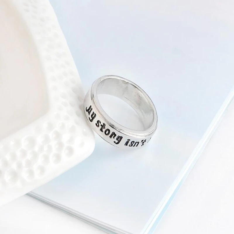 Письмо с резьбой в стиле панк моя история еще не закончена мужские украшения из