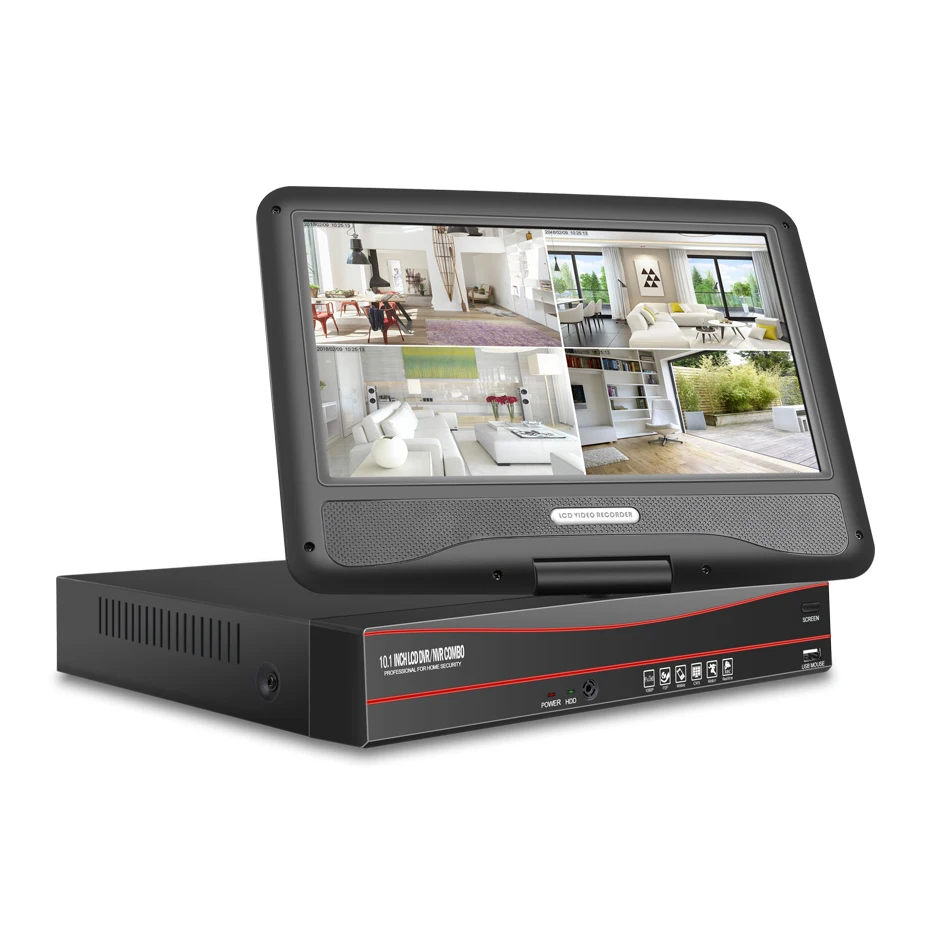 Techege 8CH 1080P 48V POE NVR комплект с 10,1 ''ЖК-монитором 2MP 3000TVL PoE ip-камера Открытый ночного видения комплект видеонаблюдения