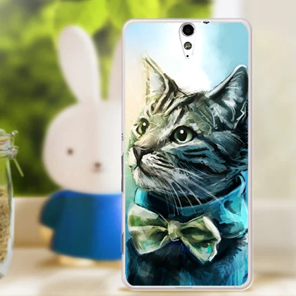 High Fashion diy Cute Cartoon aniamls Eiffel Towers and flowers design case cover for Sony Xperia C5 E5553 E5506 E5533 E5563 | Мобильные