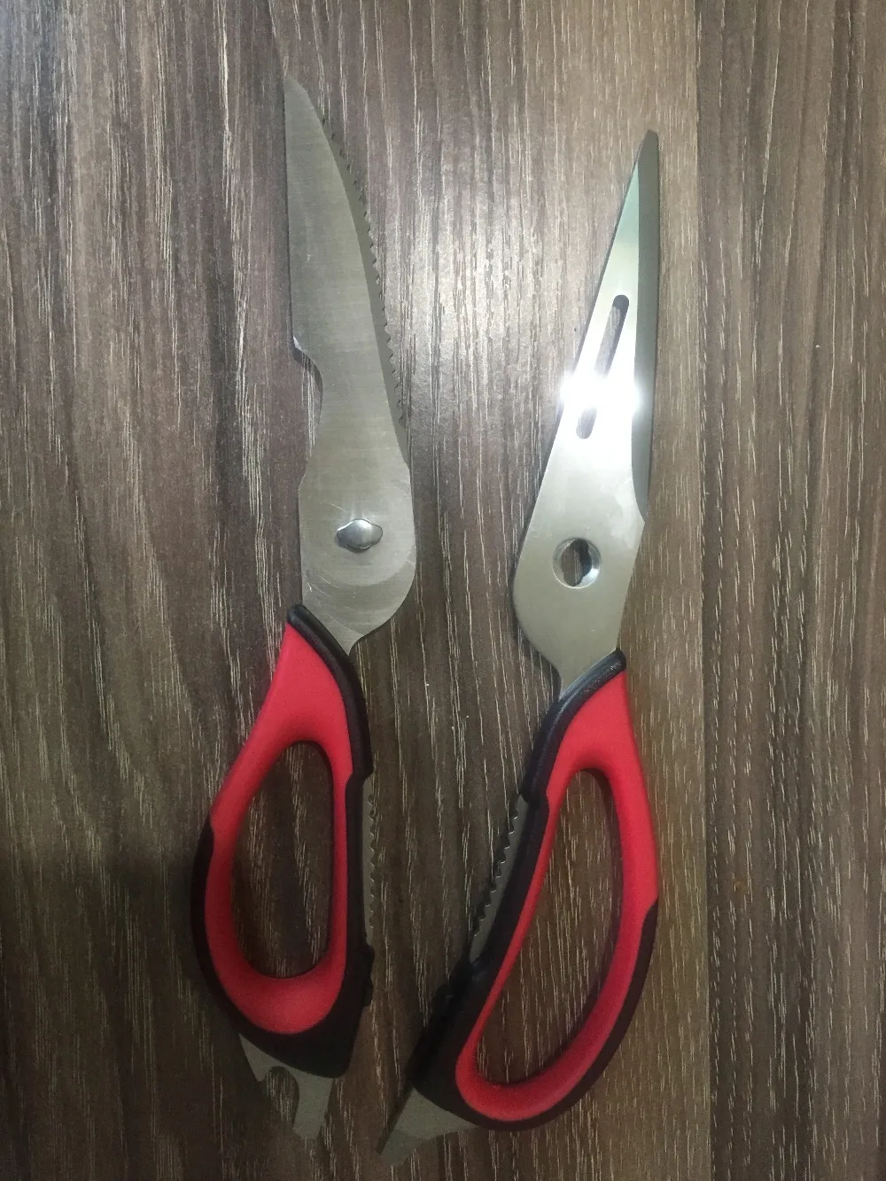 

kitchen scissors multi-function stainless steel household big scissors to kill fish scrape scales split chicken bone strength