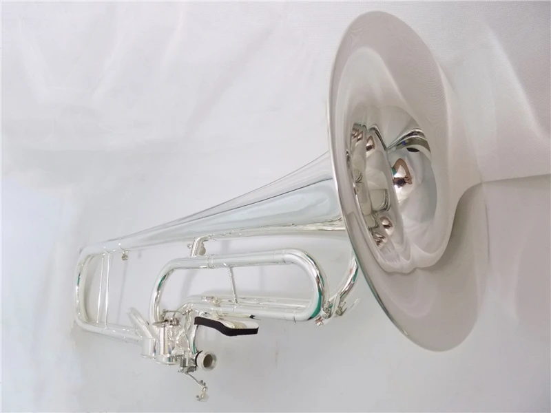 F ключ trabass Trombone с Чехол мундштук желтый латунный trabass Trombone Музыкальные инструменты посеребренные