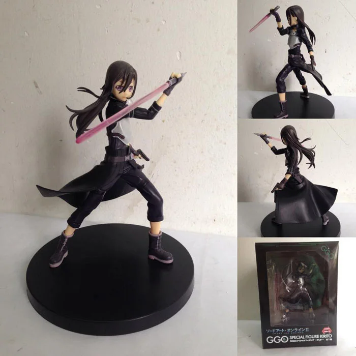 17 см 7 дюймов меч искусство онлайн 2 Kirigaya Kazuto SAO ALO GGO пистолет милые игрушки ПВХ