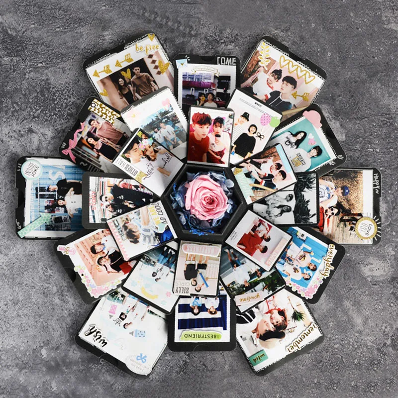 Фотоальбом ручной работы взрывная Подарочная коробка Свадебный сюрприз