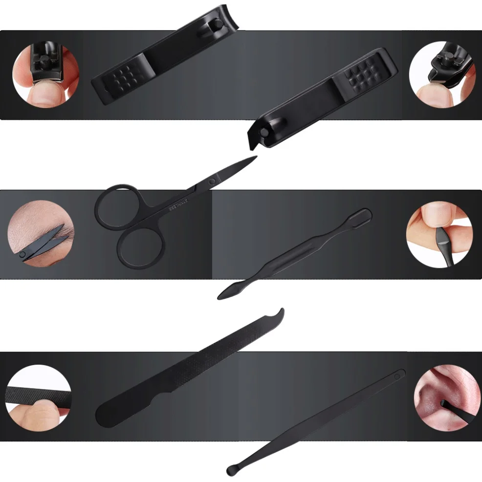 Набор для маникюра и педикюра из нержавеющей стали 7 шт./компл.|Ножницы триммеры| |