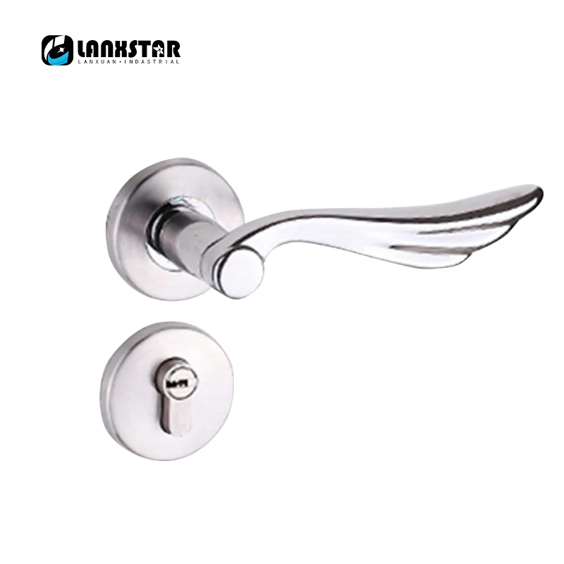 Современный дизайн бесшумный раздельный инженерный замок дверная ручка