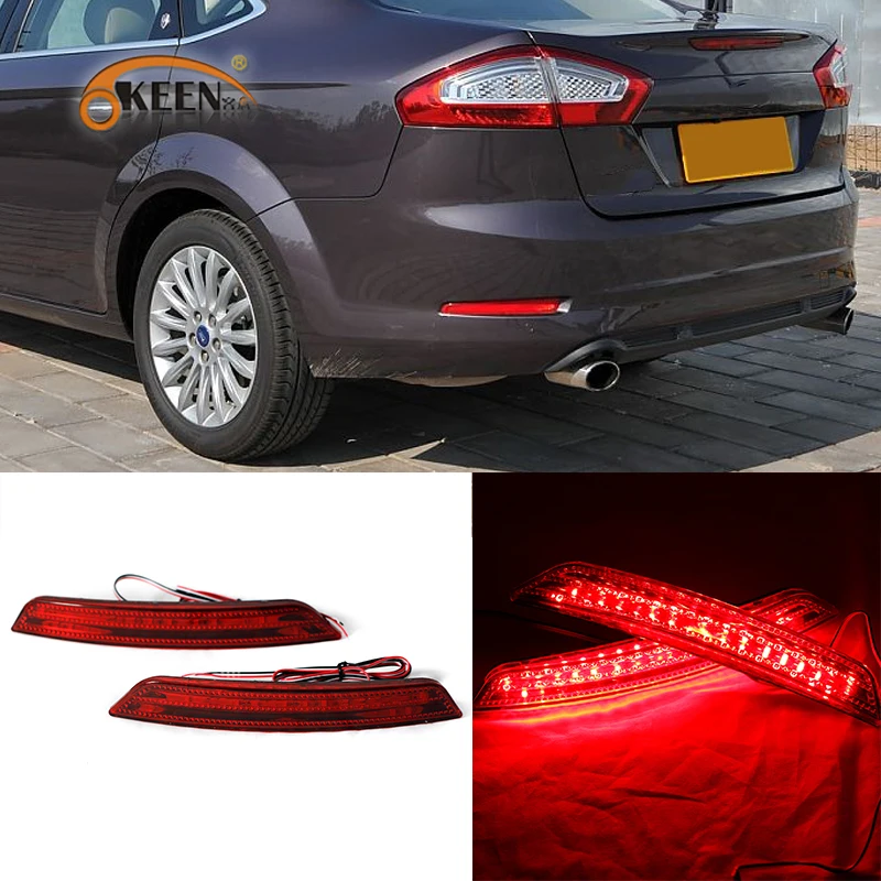 OKEEN 2шт 12В Автомобильный задний светильник для Ford Mondeo 2008 2009 2010 бампер отражатель