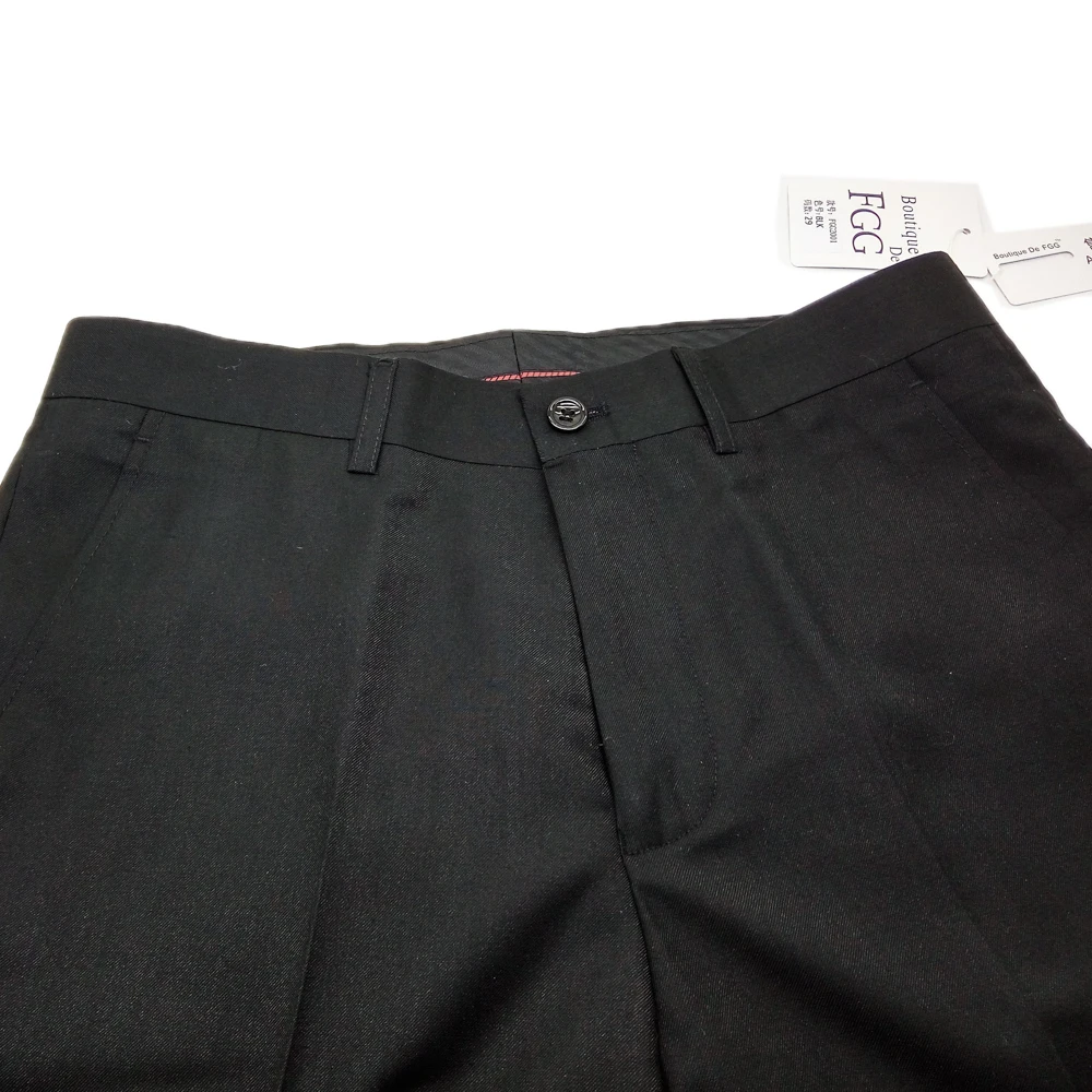 Саржевая хлопчатобумажная плоская Офисная Рабочая одежда джентльмен черный