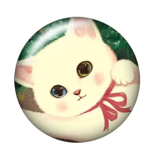 Новые милые коты 1 лот (10 шт.) 12 мм/16 мм/18 мм/25 мм круглые фото Стеклянные Кабошоны