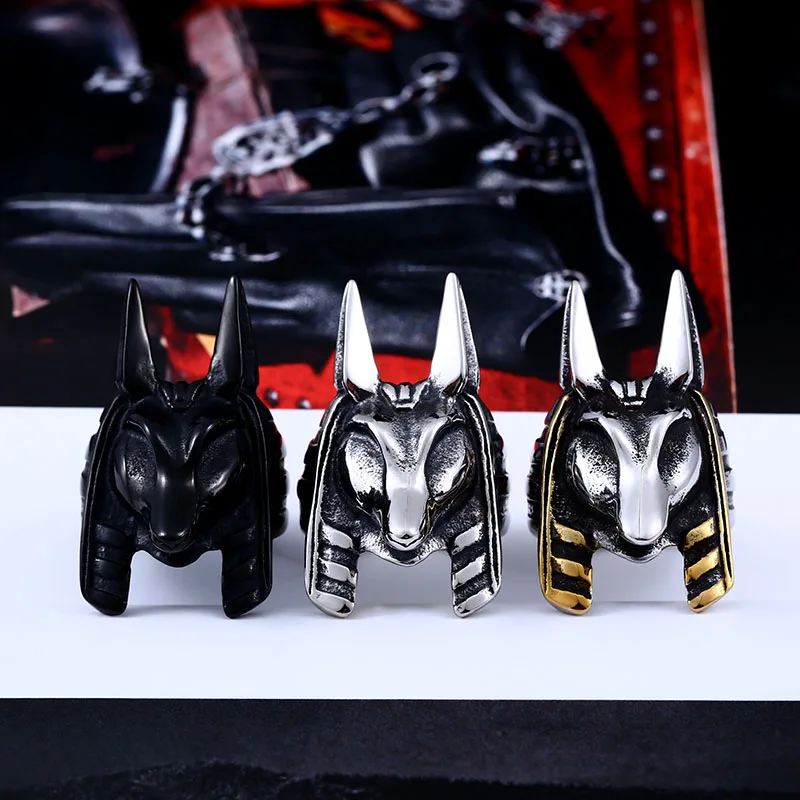 Байер кольцо из нержавеющей стали 316L Kaen Chronicles Новое поступление Anubis кольцо для мужчин модные ювелирные изделия LLBR8-363R