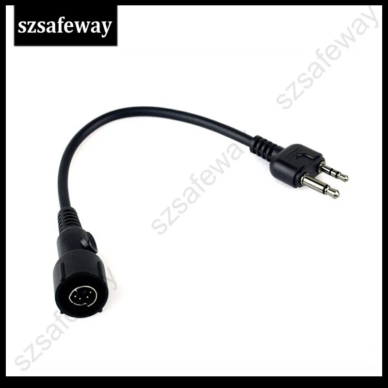 

Walkie Talkie Military Bone Conduction Tactical Headset With Boom MIC For Midland G5 G6 G7 G8 G9 GXT550 GXT650 LXT80 Radio