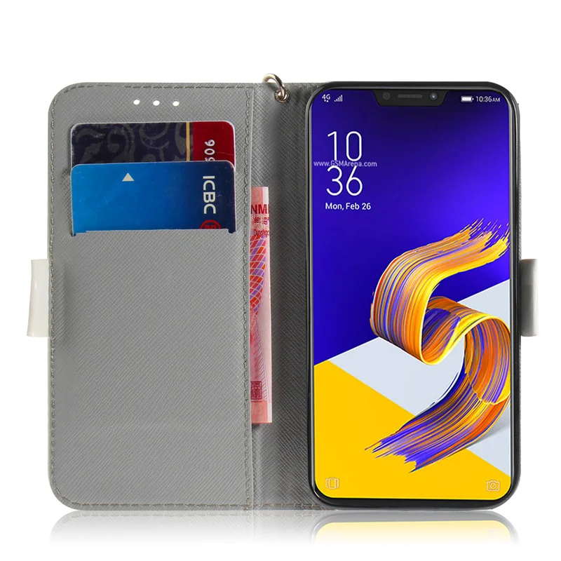 Чехол книжка из искусственной кожи для ASUS ZenFone 5Z ZS620KL 5 ZE620KL Z00QD Z00QC ZS ZE 620