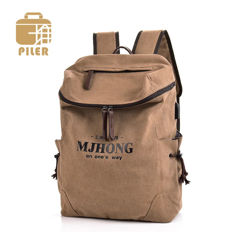 Рюкзак сумка унисекс винтажный холщовый рюкзак дорожная повседневный