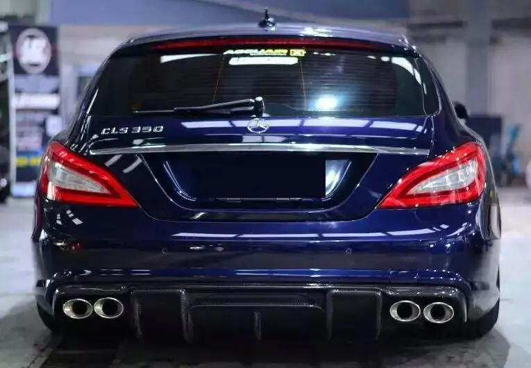 W218 CLS63 AMG задний диффузор из углеродного волокна/R стиль для Mercedes Benz CLS класс 2012-15 |
