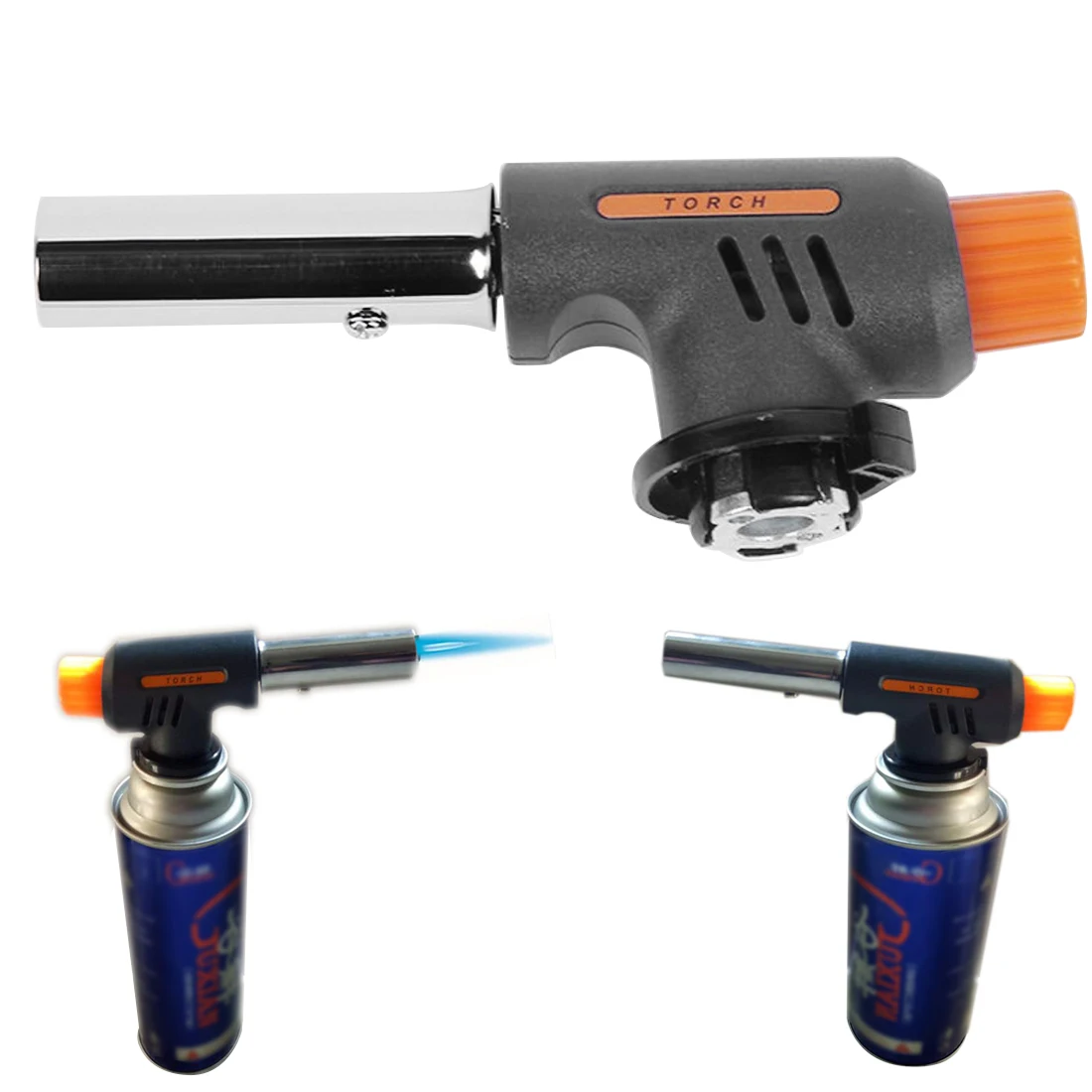 Горячего газа фонарь Flamethrower Бутановая горелка автоматическое зажигание выпечки