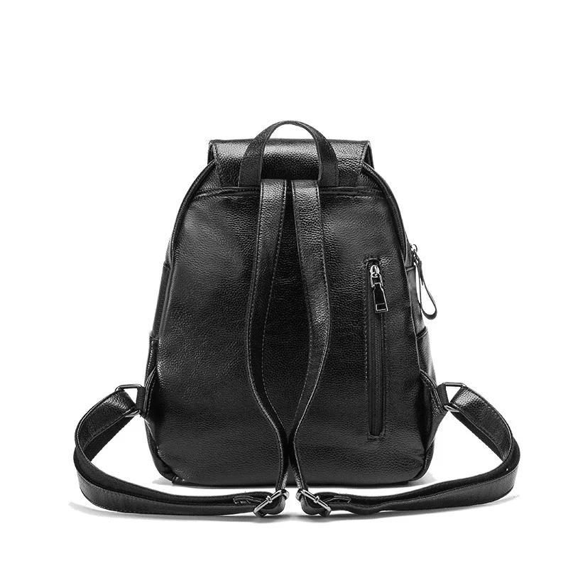 Рюкзак женский из натуральной кожи Повседневный простой школьный дорожный C442 |