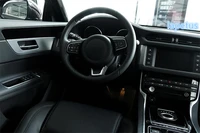 lapetus steering wheel u strip decoration frame cover trim 1 pcs fit for jaguar xe 2016 2017 2018 2019 matte carbon fiber abs