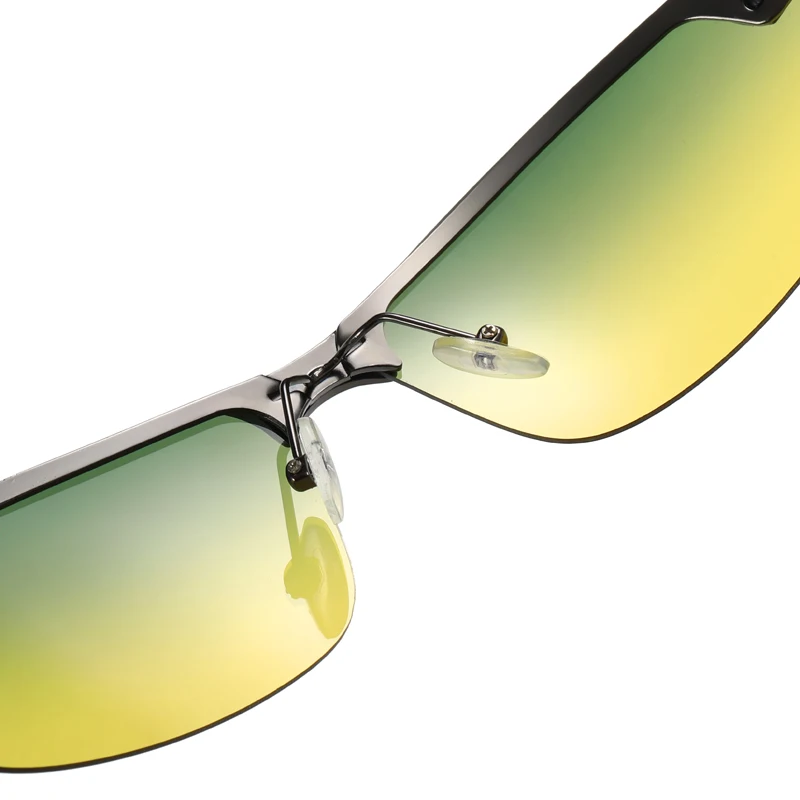 Спортивные мужские солнцезащитные очки Gafas Polarizadas желтые ночного видения для