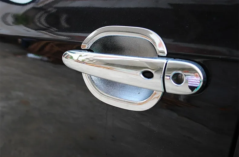 FUNDUOO для Защитные чехлы для сидений, сшитые специально для Chery Tiggo 5 новинка года хромовые автомобильные дверные ручки+ чашу накладка Стикеры со смарт-запись пуговицы