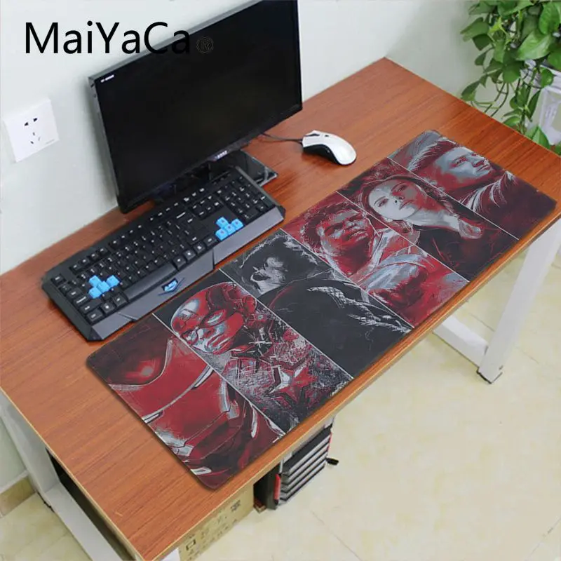 Lock Edge 40X90cm Maiyaca Мстители 4 эндигра уникальная настольная панель коврик для игровой мыши ноутбук ПК игровой коврик большой коврик для мыши геймер Коврик для мыши - Цвет: Lock Edge 40X90cm