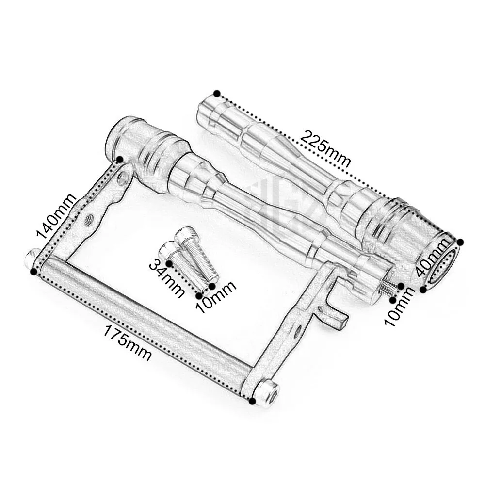 Пара мотоцикла CNC алюминиевая защита от падения Защитная палочка для Yamaha R15 V3 2017