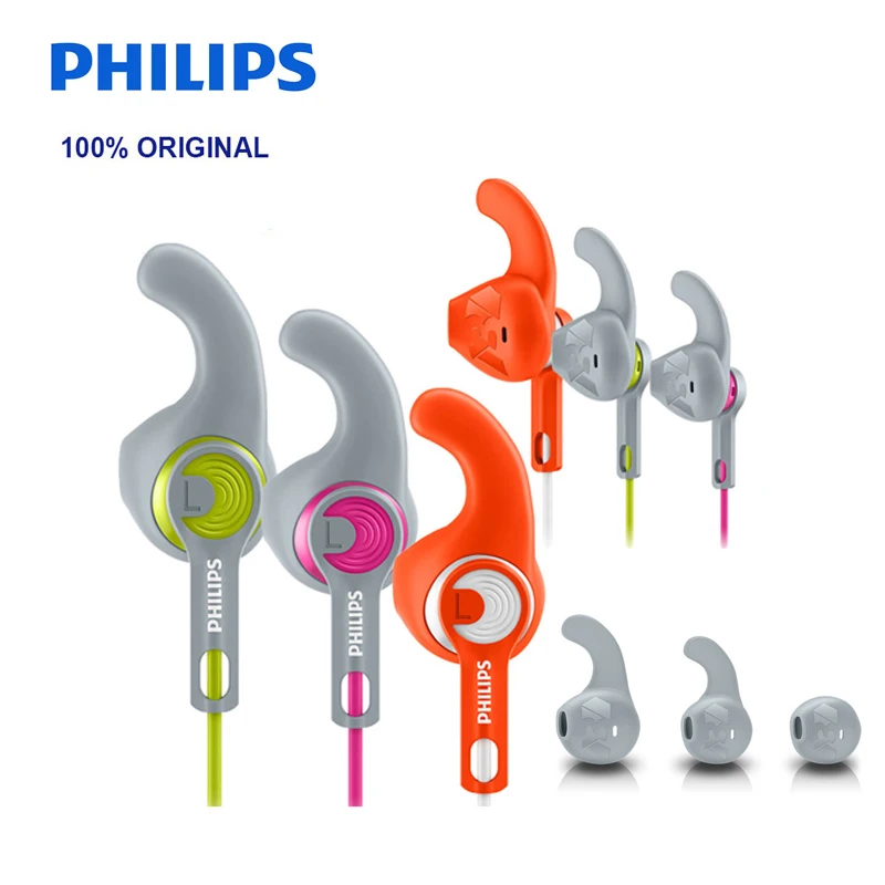 Спортивные Наушники Philips SHQ1300 с разъемом L типа 3 5 мм шумоподавляющие наушники
