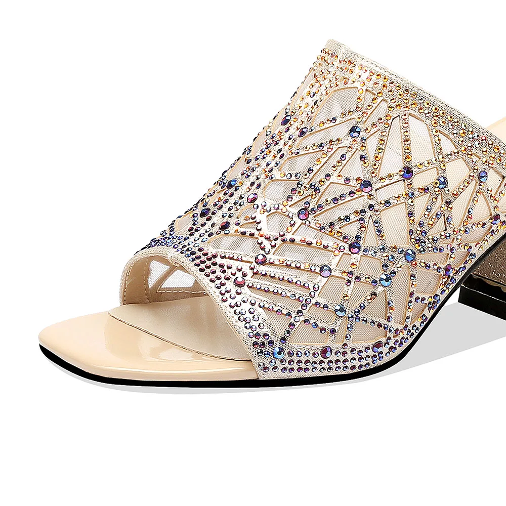 LEEPO/обувь женские сетчатые туфли на высоком каблуке летние тапочки туфли-лодочки