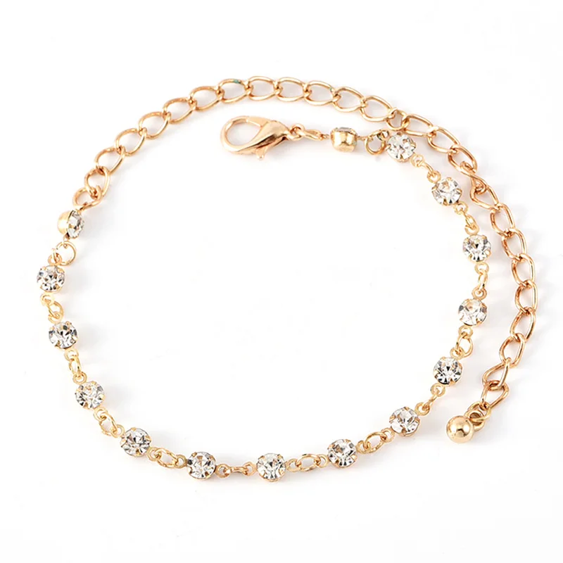 4 шт./компл. модная цепочка в виде пчелиной ракушки кристалл драгоценный камень