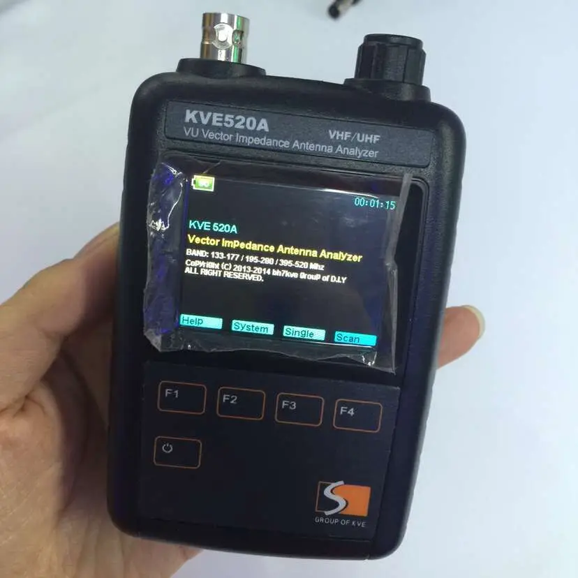 Новейшие KVE520A VHF/UHF VU Вектор Сопротивление Антенны Анализатор + 5 шт. Адаптеры для