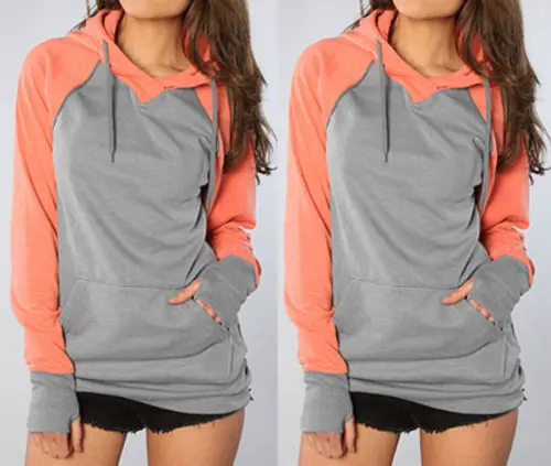 2017 модная новинка осенняя Женская толстовка с длинным рукавом пуловер пальто