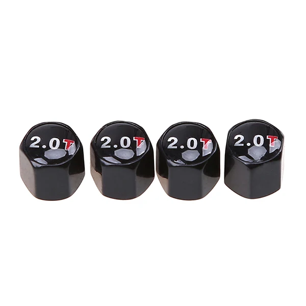 POSSBAY Универсальный 4 шт. металл черный/серебристый авто шины воздушный клапан крышка мотоцикла клапан шины велосипедного колеса крышка s аксессуары - Цвет: 2.0T 3