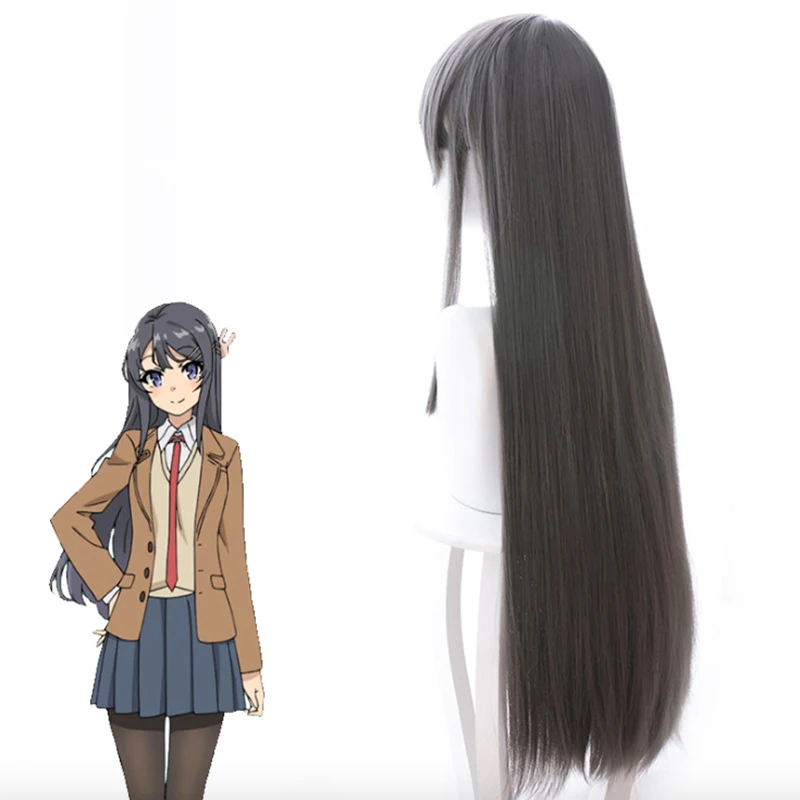 Аниме Rascal Does Not Dream Of Bunny Girl Senpai косплей парик Mai Sakurajima Косплей парики термостойкие