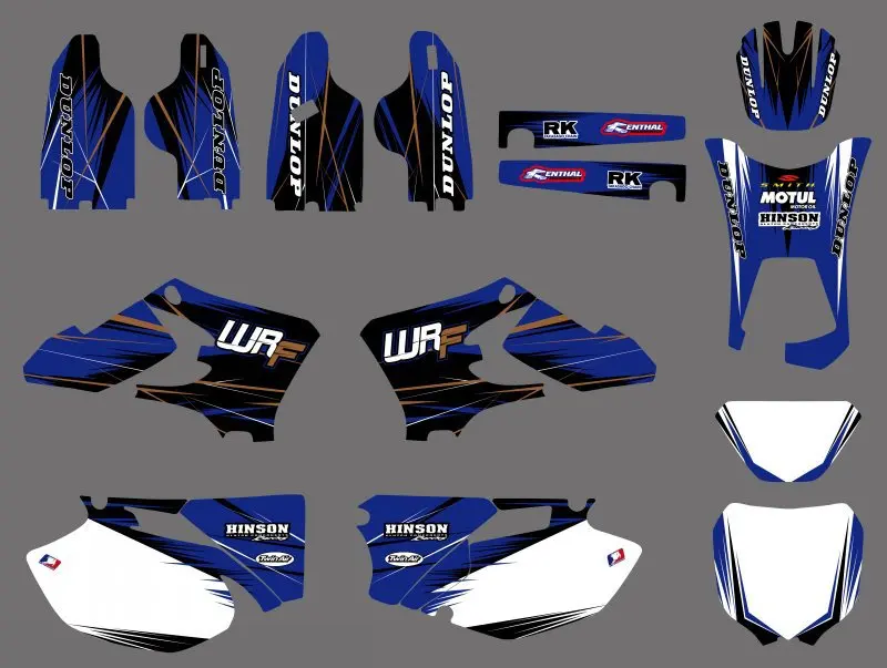 0497 новые графические фоны для Yamaha WR250F WR450F 2005 2006 WR 250F 450F WR250 WR450 F|graphic backgrounds|team graphicsfor
