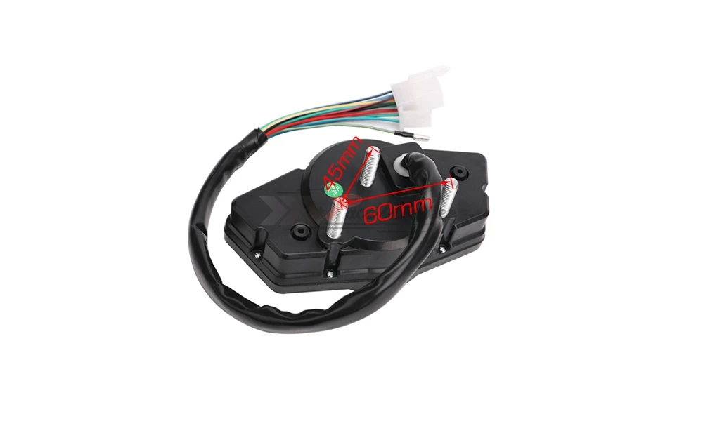 Motorcycle LCD Speedometer Motorcycle Digital Odometer Speedometer Tachometer Fit for 2&4 Cylinders
