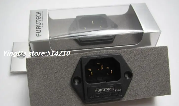 1 шт. FURUTECH FI 03 (G)24K позолоченная розетка IEC 03G с предохранителем|socket|socket iecsocket fuse |