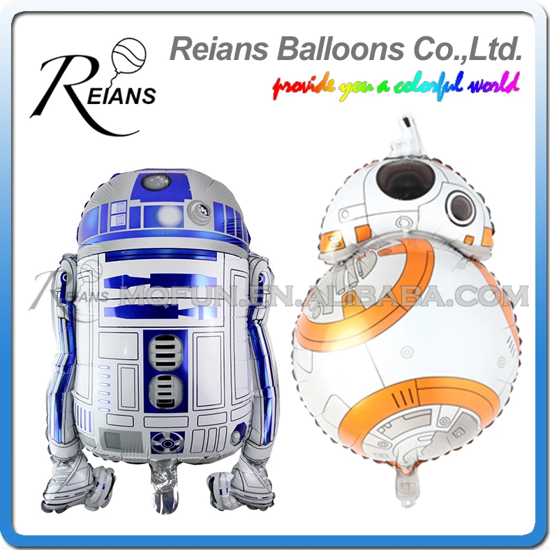 50 шт./лот REIANS 69 см с рисунком Звездные войны R2D2 BB8 Детская украшение для вечеринки