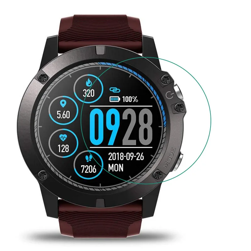 Смарт-часы защитная пленка из закаленного стекла прозрачная защита для Zeblaze VIBE 3