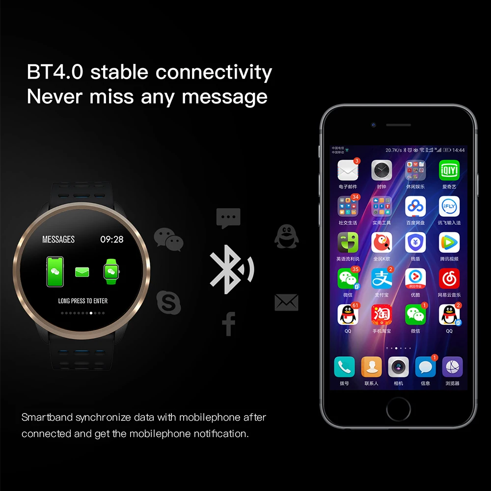Смарт часы Timethinker SN67 мужские кровяное давление пульсометр фитнес трекер IP68