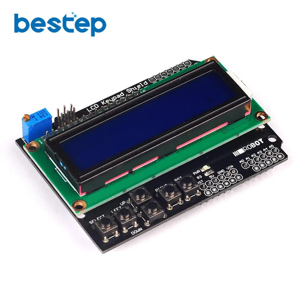 ЖК-экран для клавиатуры ЖК-дисплей 1602 ЖК-модуль ATMEGA328 ATMEGA2560 Raspberry pi UNO синий