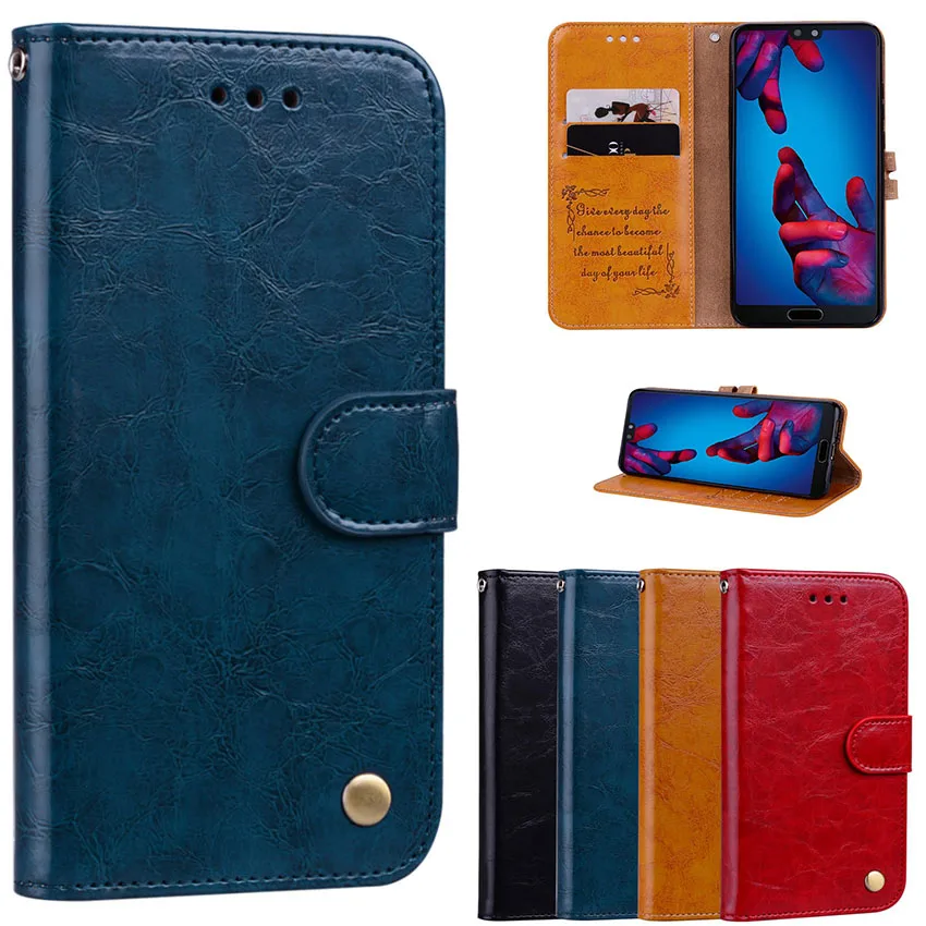 Роскошный кожаный флип чехол для Huawei P20 Pro держатель карт подставка кошелек Hua wei