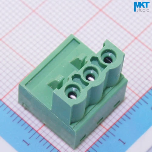 20 шт. 3P 5 08 мм Шаг прямоугольный женский PCB Электрический винтовой клеммный блок