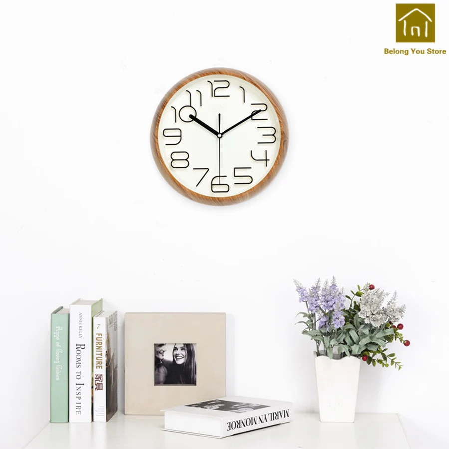 Fashion Simple Wall Clock Modern Design 3D Quartz Silent Clocks Digital Decorative Reloj Pared Watch Klok Time Tool WKP136 | Дом и сад