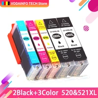 5 pack pgi520 ink cartridges compitalbe for canon mp540 mp550 mp560 mp620 mp630 mp640 mp980 990 mx860 870 ip3600 ip4600