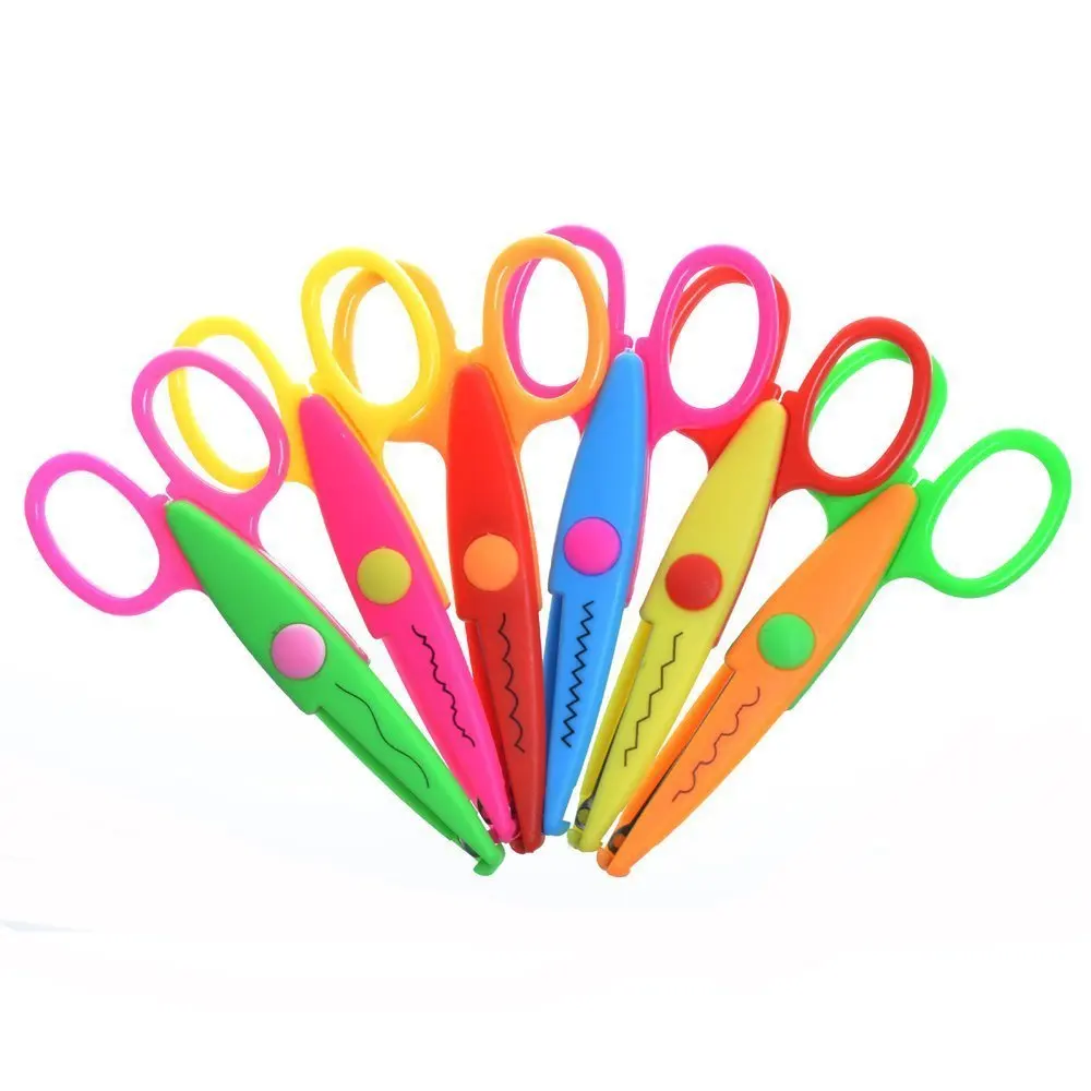 Набор из 6 разных цветов детских ножниц для резки смарт бумаги учителей студентов