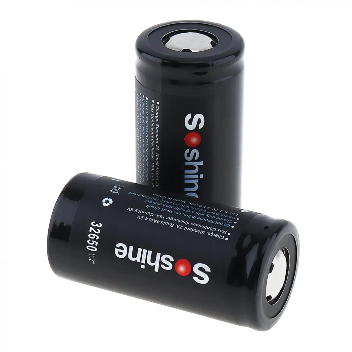 Светодиодный перезаряжаемый аккумулятор Soshine 2 шт. 6500 мАч 3 7 В 32650 18 А|rechargeable