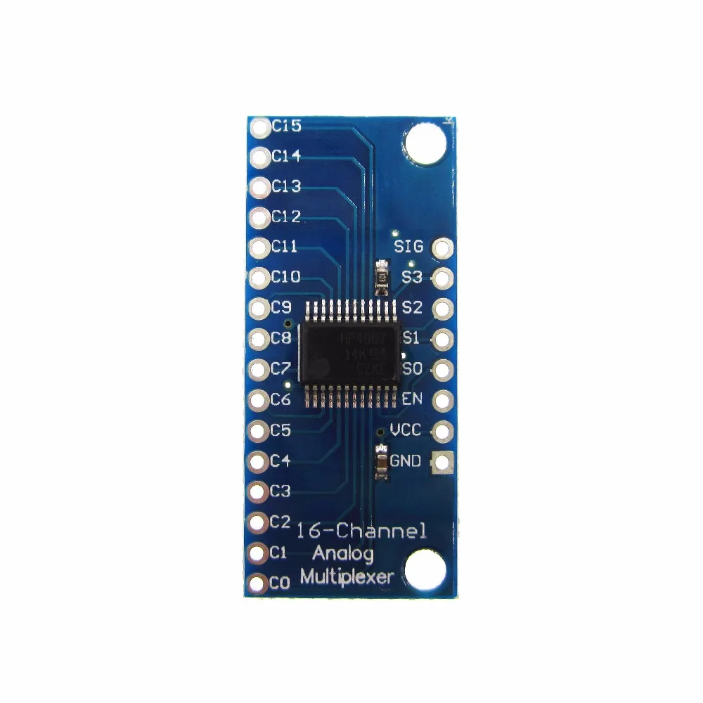 

1 шт. CD74HC4067 16-канальный аналоговый цифровой мультиплексор Breakout Board модуль