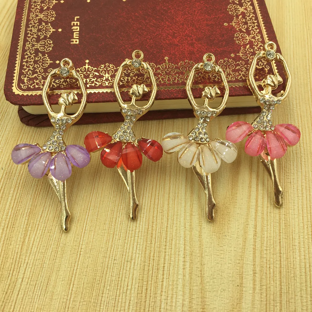 Новинка 30 шт./лот украшение из смолы для балета танцев девочек сплав ожерелье