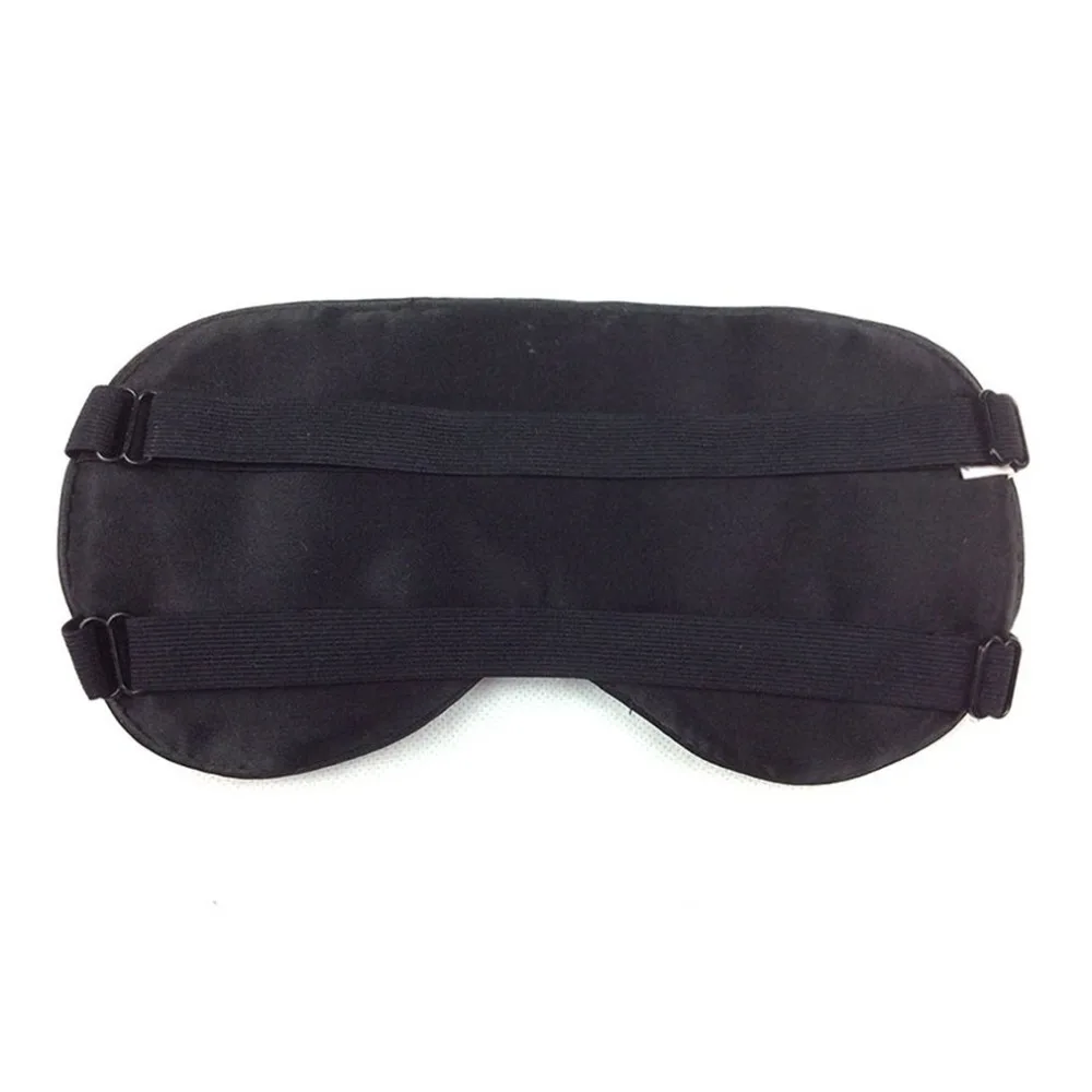 Мягкая шелковая маска для сна с двойным эластичным ремешком повязка на глаза